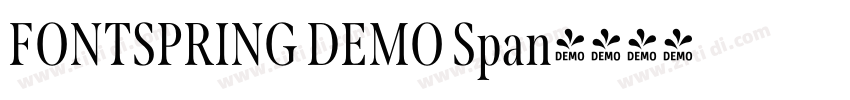 FONTSPRING DEMO Span字体转换